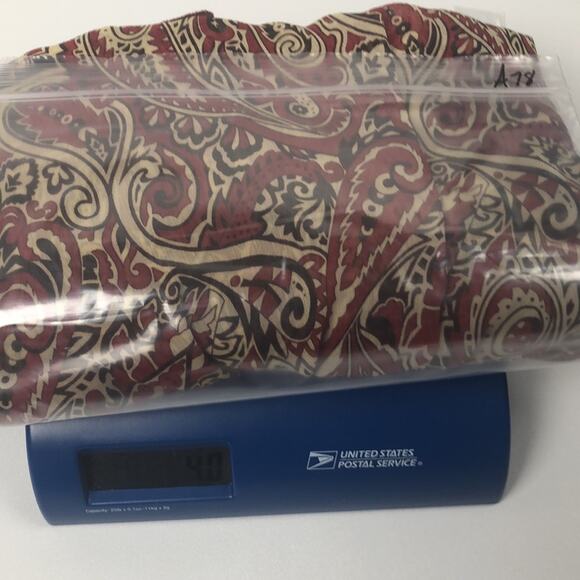 Sushi Flowers Paisley Print Sheer Blouse Large - Picture 7 of 7